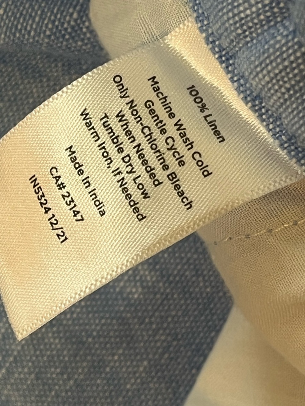 Talbots Sky Blue Wide-Leg Linen Drawstring Pants - Picture 10 of 14